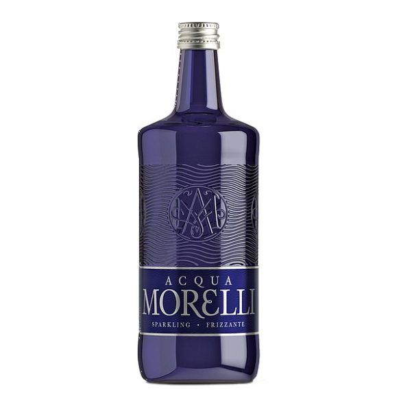 Acqua Morelli forrásvíz 750ml szénsavas egyedi üveg palackban