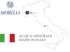 Acqua Morelli forrásvíz 750ml szénsavas egyedi üveg palackban