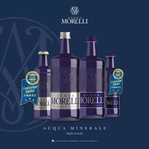 Acqua Morelli forrásvíz 750ml mentes egyedi üveg palackban