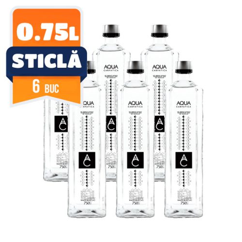 Aqua Carpatica 0,75l mentes ásványvíz sport kupakkal PET palackban (visszaváltható, Betéti díjas +50.-Ft)