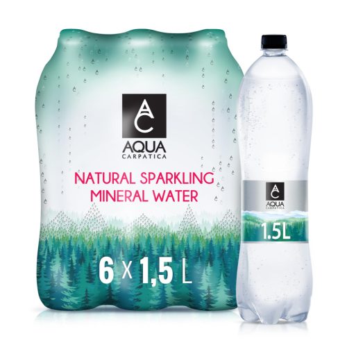 Aqua Carpatica 1,5l sparkling water with PET bottle