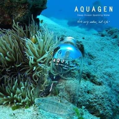 Aquagen (Taiwan) mélytengeri víz 0,33l mentes üveg palackban