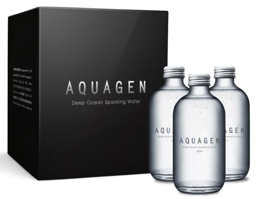 Aquagen (Taiwan) mélytengeri víz 0,33l mentes üveg palackban