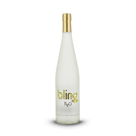 Bling H2O Swarovski mentes forrásvíz üvegben 750ml Gold