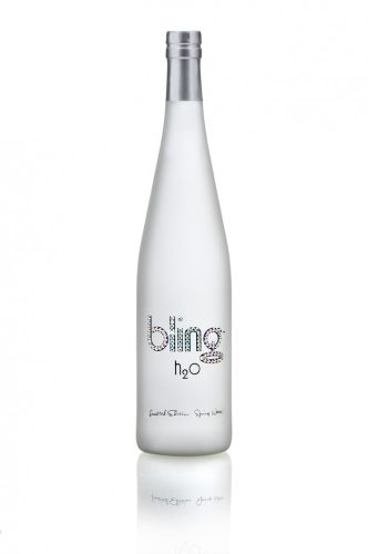 Bling H2O Swarovski mentes forrásvíz üvegben 750ml Silver