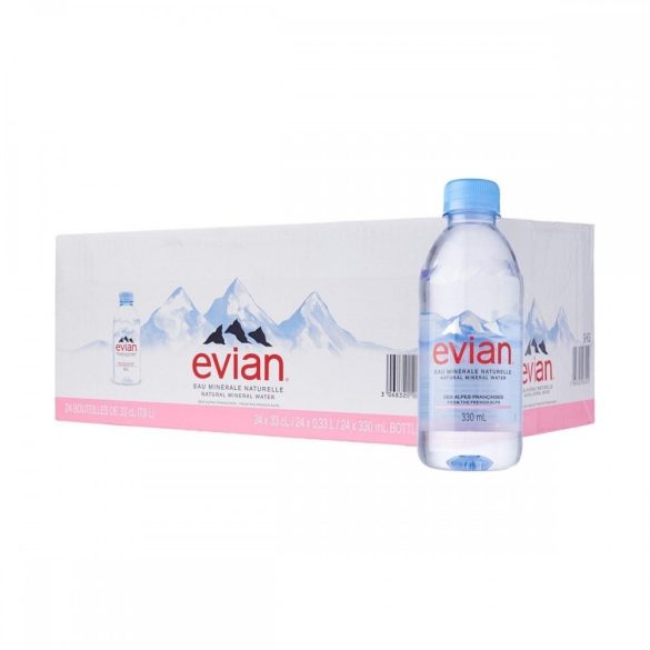 Evian 0,33l mentes ásványvíz PET palackban