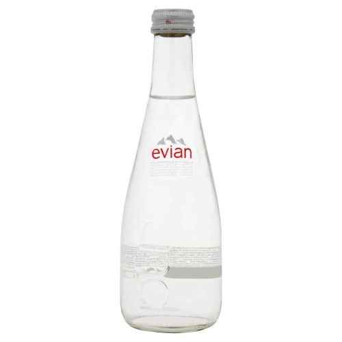 Evian mineral water 0,33 still in glass bottle