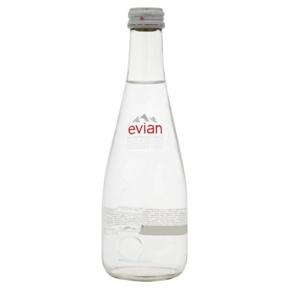 Evian mineral water 0,33 still in glass bottle