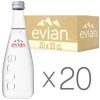 Evian mineral water 0,33 still in glass bottle