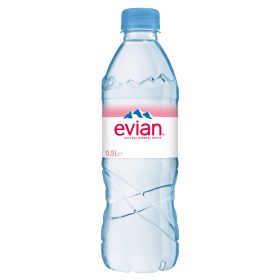   Evian 0,5l mentes ásványvíz PET palackban (visszaváltható, Betéti díjas +50.-Ft )
