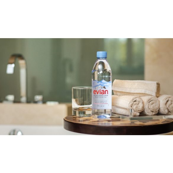 Evian mineral water 1,5l still in PET bottle