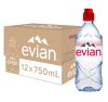 Evian SPORT 0,75l  mentes ásványvíz PET palackban (visszaváltható, Betéti díjas +50.-Ft)