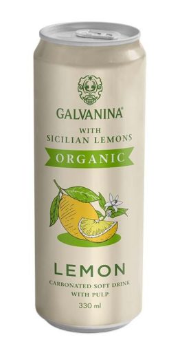 Galvanina 0,33l ORGANIC Siciliai citrom ízű szénsavas ital dobozban
