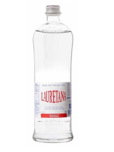 Lauretana 0,75l szénsavas ásványvíz üveg palackban
