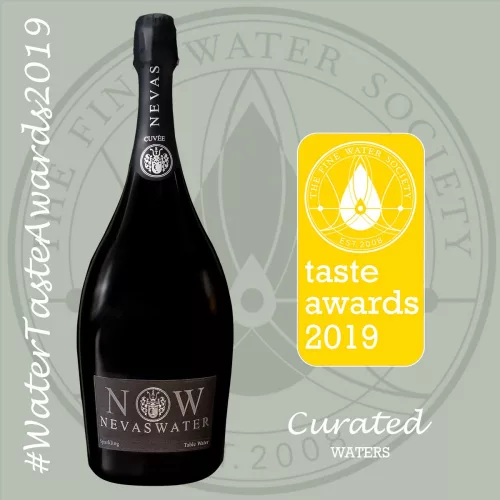 Nevas Water- Premium Cuvée Water 1,5l sparkling water in glass
