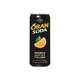   Oran SODA 0,33l narancsos ízű szénsavas ízesített ásványvíz SLIM alu dobozban