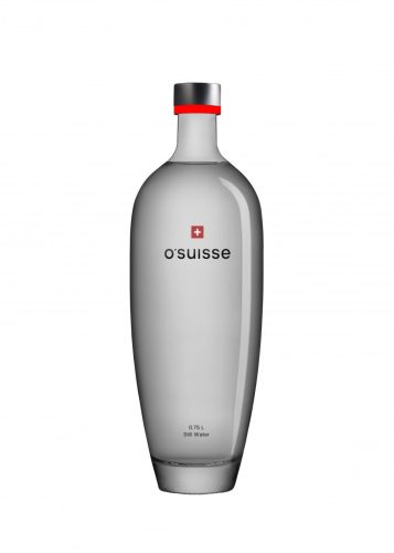 OSUISSE 0,75l szénsavas forrásvíz elegáns üveg palackban