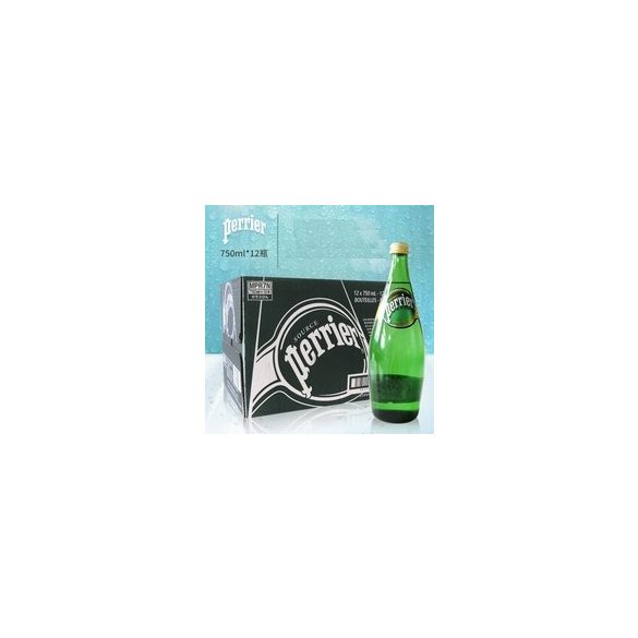 Perrier mineral water 0,75l sparkling in glass