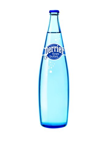 Perrier fine bulles mineral water 0,75l sparkling in glass