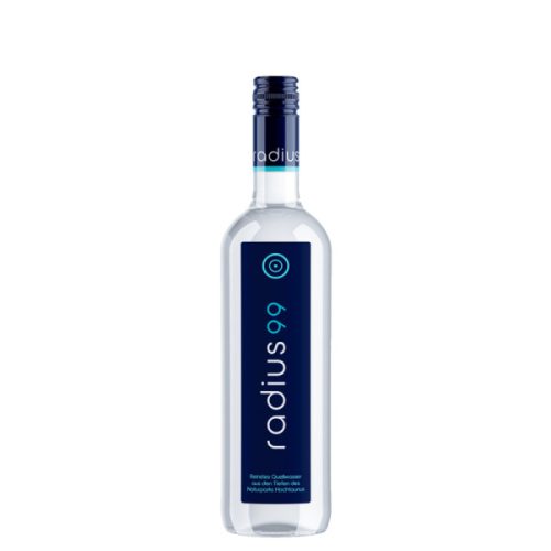 Radius99 0,75l mentes ásványvíz üvegben