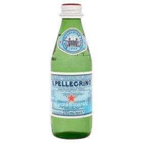   San Pellegrino 0,25l szénsavas ásványvíz üvegben(visszaváltható, Betéti díjas +50.-Ft)
