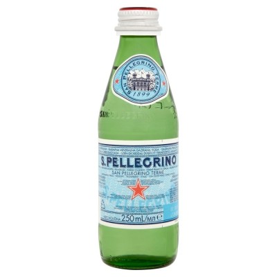San Pellegrino 0,25l szénsavas ásványvíz üvegben(visszaváltható, Betéti díjas +50.-Ft)
