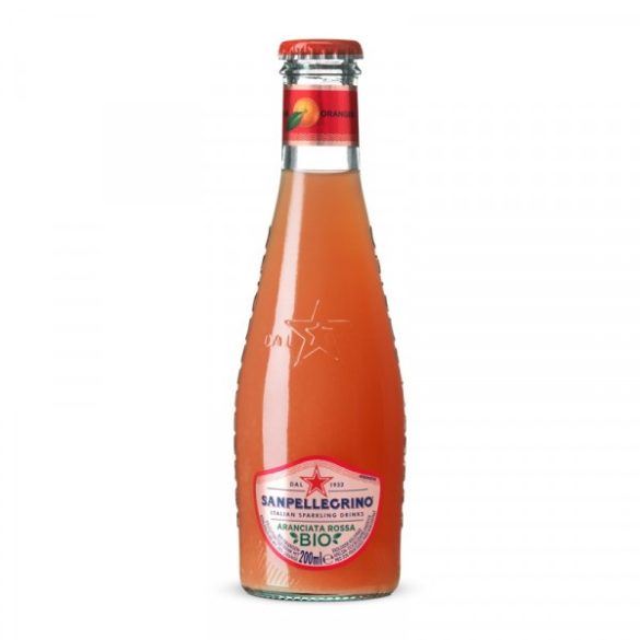 San Pellegrino 0,2l BIO vérnarancs ízű szénsavas ital üveg palackban
