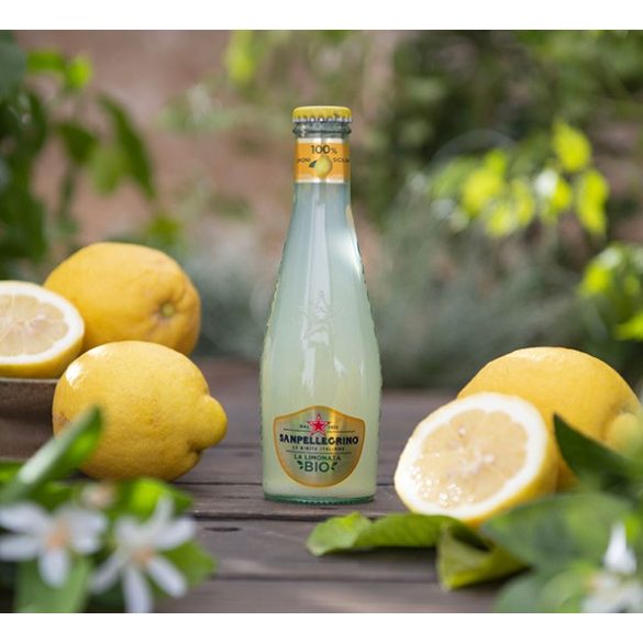 San Pellegrino 0,2l BIO citrom ízű szénsavas ital üveg palackban