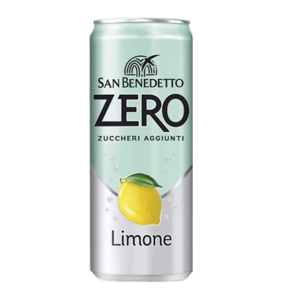 San Benedetto Limone ZERO 0,33 citrom ízű szénsavas forrásvíz SLIM alu dobozban