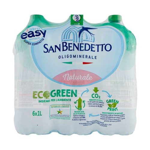San Benedetto ECO GREEN 1l mentes forrásvíz EASY NATURALE (visszaváltható, Betéti díjas +50.-Ft)