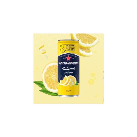 San Pellegrino Limonata (citrom) 0,33 dobozban