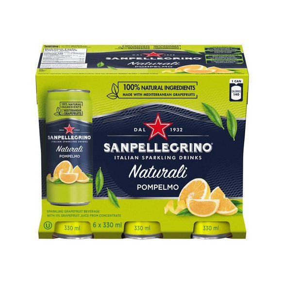 San Pellegrino Pompelmo(grapefruit) 0,33 dobozban