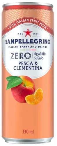 San Pellegrino Pesca&Clementina  (Barack és mandarin) 0,33 dobozban (visszaváltható, Betéti díjas +50.-Ft)