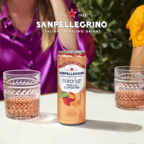 San Pellegrino Pesca&Clementina  (Barack és mandarin) 0,33 dobozban (visszaváltható, Betéti díjas +50.-Ft)