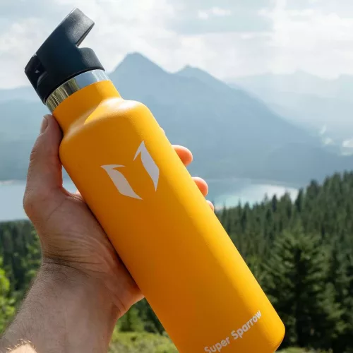 Super Sparrow Hot or Cold stainless steel water bottle 500ml metal vacuum flask BPA Free 