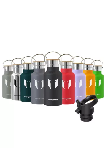 Super Sparrow Hot or Cold stainless steel water bottle 350ml metal vacuum flask BPA Free 
