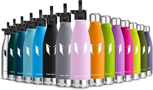 Super Sparrow Hot or Cold stainless steel water bottle 350ml metal vacuum flask BPA Free 