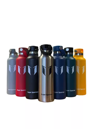 Super Sparrow Hot or Cold stainless steel water bottle 500ml metal vacuum flask BPA Free 