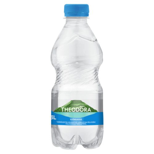 Theodora natural mineral water 0,33l sparkling in PET bottle