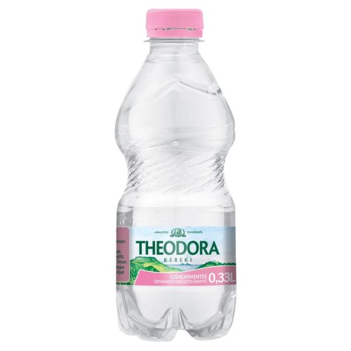 Theodora természetes mentes ásványvíz 0,33l pet palackban (visszaváltható, Betéti díjas +50.-Ft )