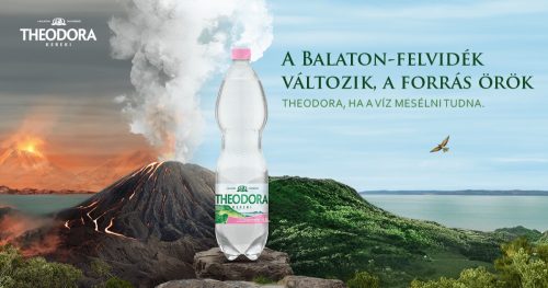 Theodora natural mineral water 0,33l sparkling in PET bottle