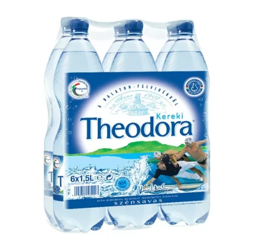 Theodora natural mineral water 1,5l sparkling in PET bottle