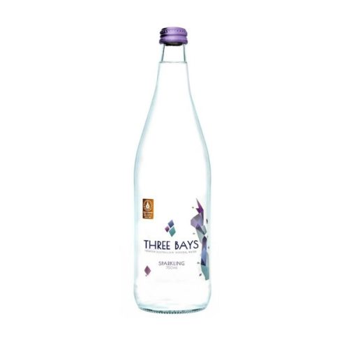 Three Bays 0,75l sparkling water with glas bottle