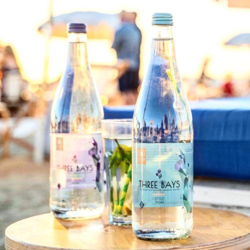 Three Bays 0,75l mentes ásványvíz üveg palackban