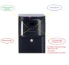 UV VT20D digitális alsó (rejtett) ballonos vízadagoló berendezés UV led lámpával fekete színben (bemutató darab)