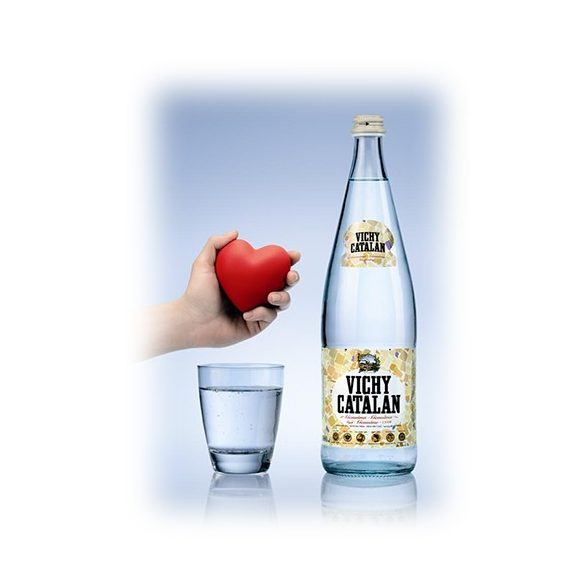Vichy Catalan mineral water 1l sparkling in glass