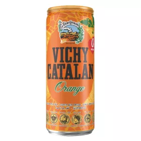   Vichy Catalan szénsavas narancs ízesítésű ásványvíz 0.33l aludobozban (visszaváltható, Betéti díjas +50.-Ft)