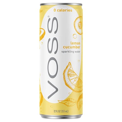 Voss 0.33l citrom-uborka ízesítésű szénsavas ásványvíz alu dobozban