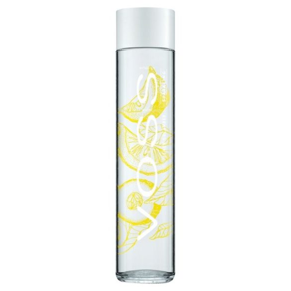 Voss lemon cucumber mineral water 0.375l sparkling in glass