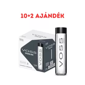 Voss mineral water 0.8l sparkling in glass